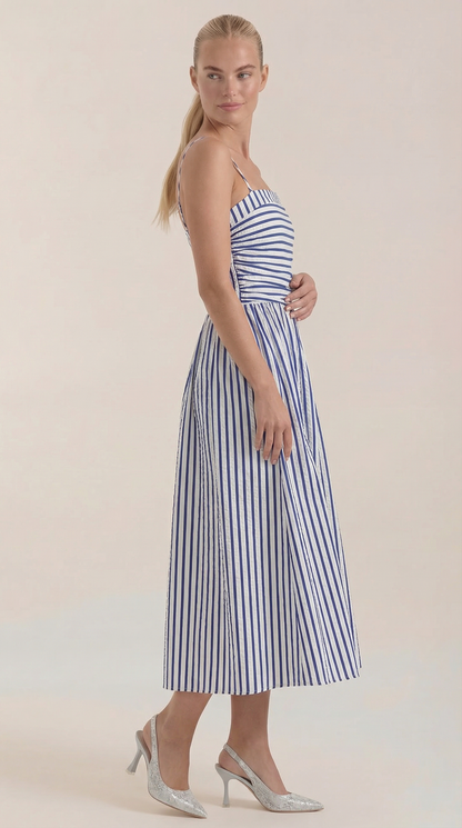 Aroa Edelmira™ | Vestido Largo a Rayas