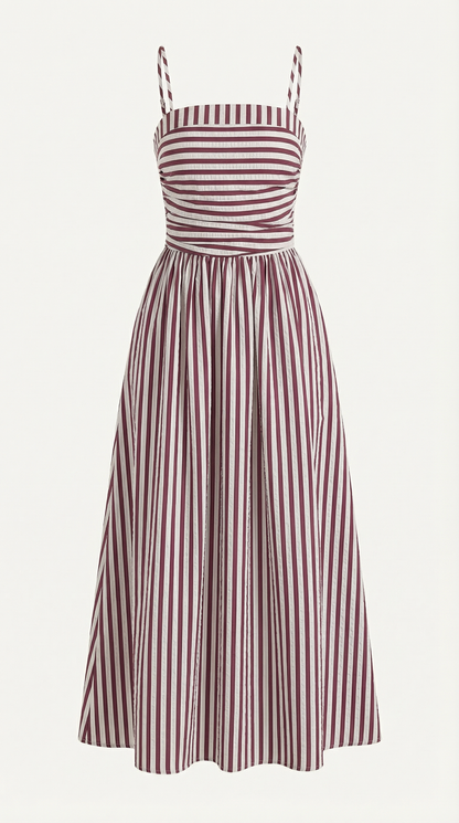 Aroa Edelmira™ | Vestido Largo a Rayas