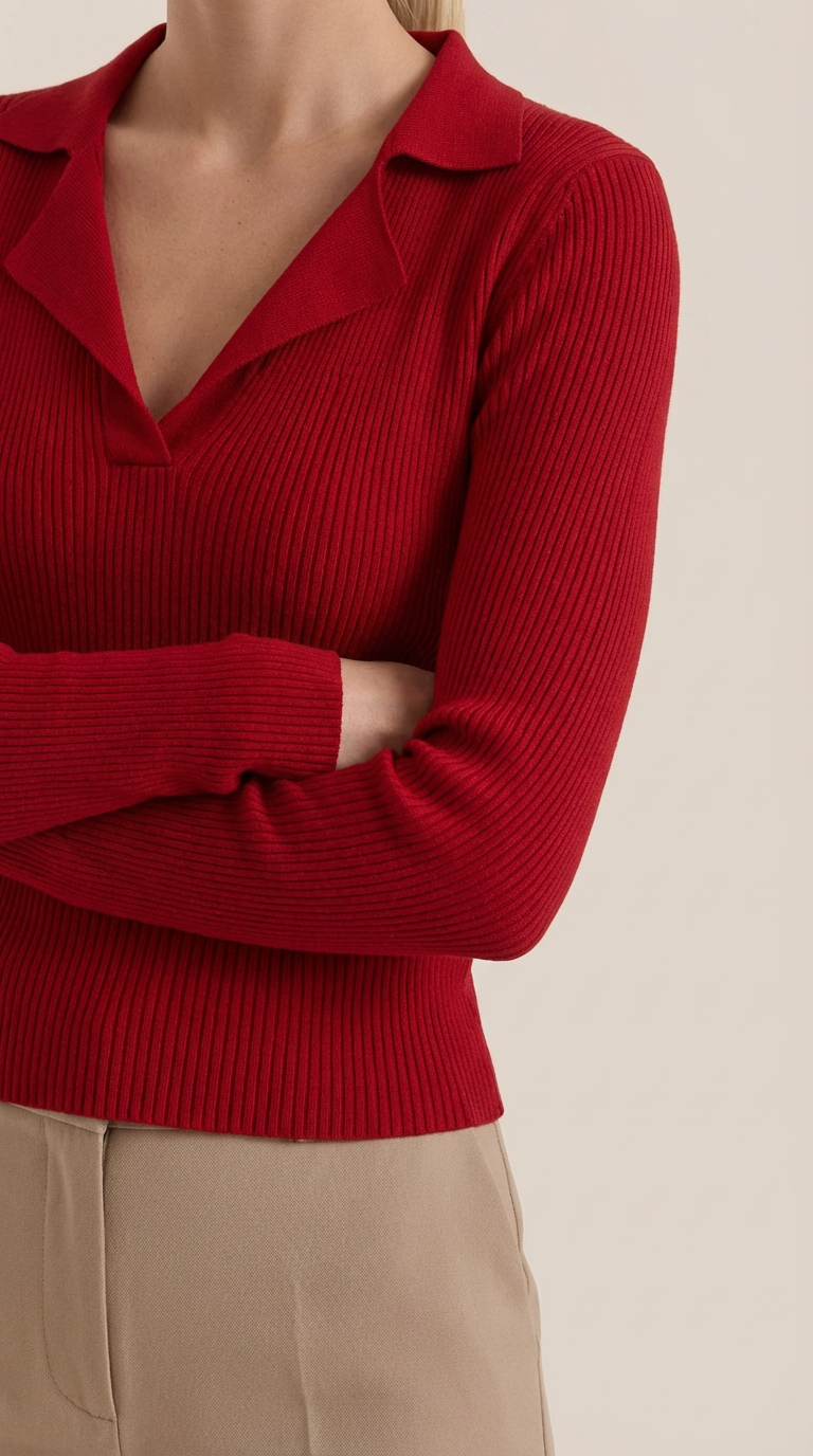 Lena™ | Suéter de punto con cuello elegante