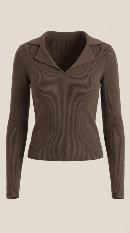 Lena™ | Suéter de punto con cuello elegante