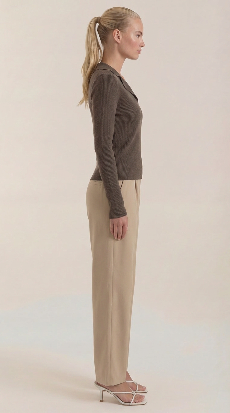 Lena™ | Suéter de punto con cuello elegante
