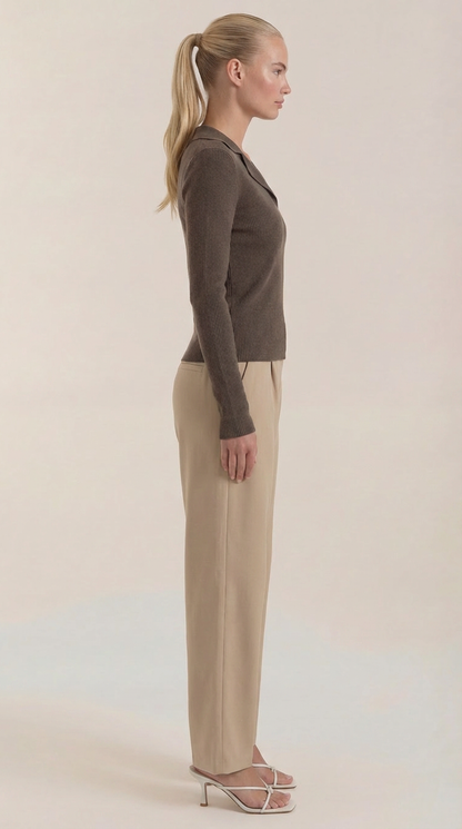 Lena™ | Suéter de punto con cuello elegante