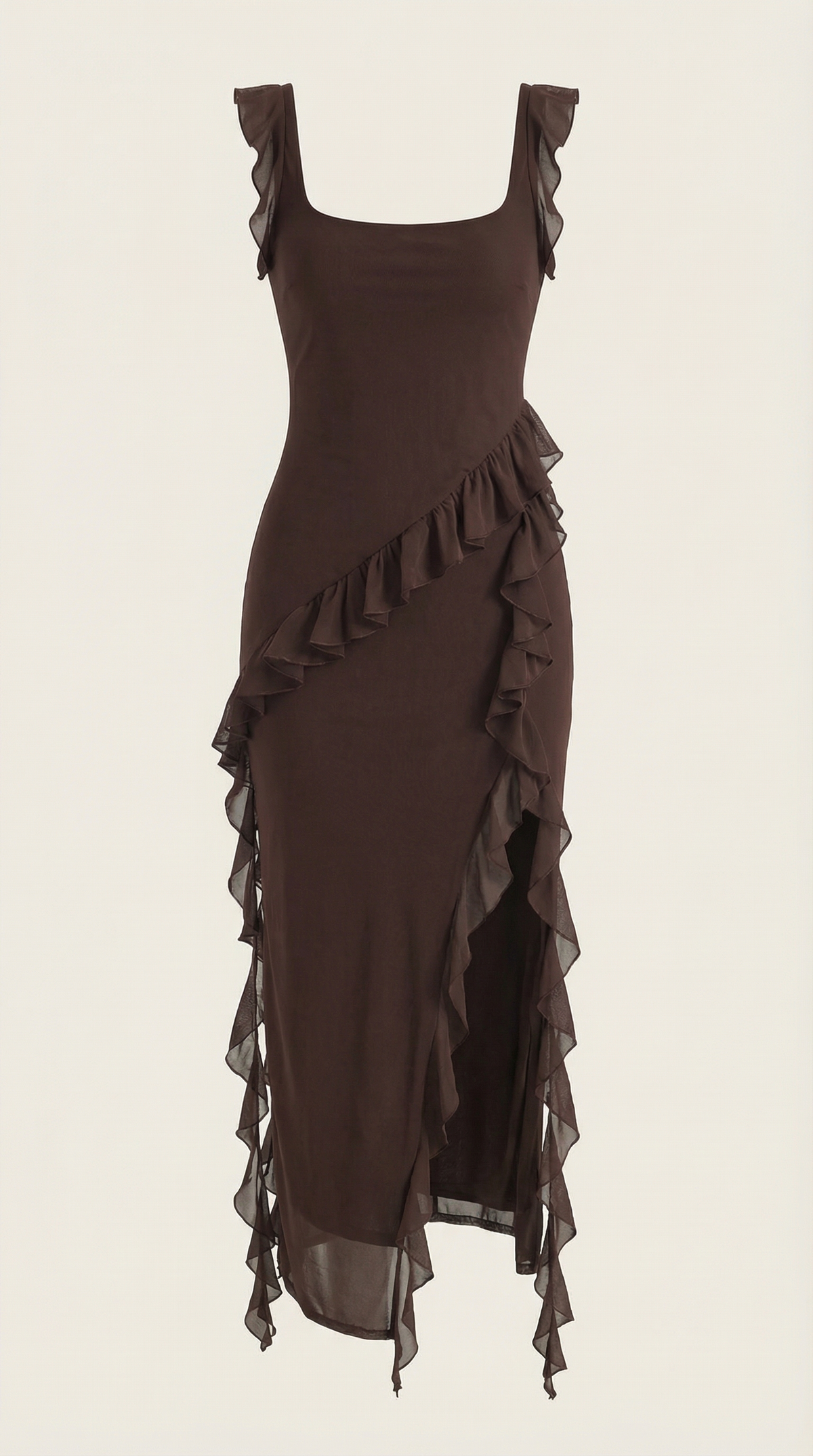 Rosa Jazmín™ | Maxi Vestido Susan con Detalles de Volantes