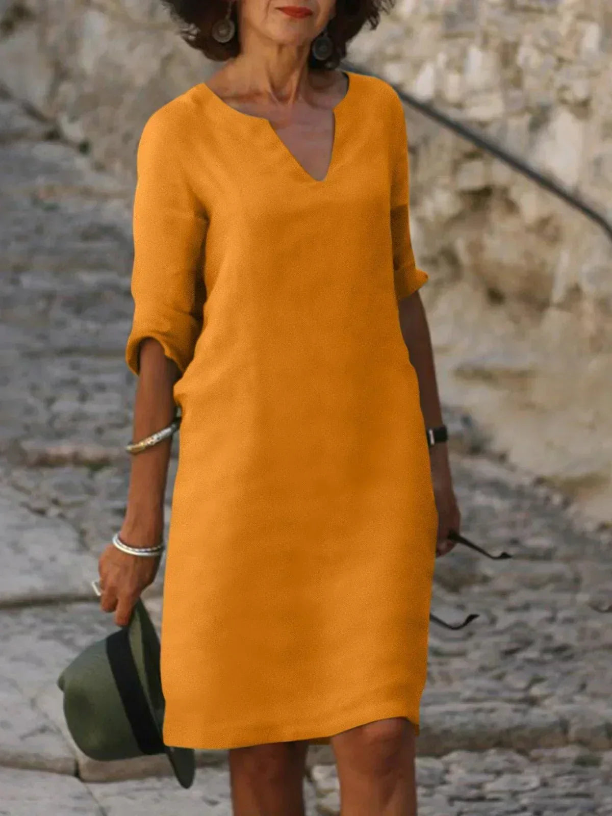 Élodie™ | Vestido elegante cuello V