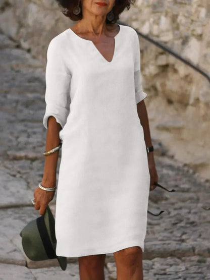 Élodie™ | Vestido elegante cuello V