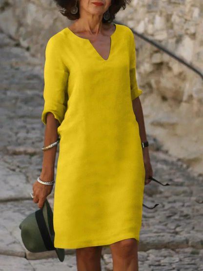 Élodie™ | Vestido elegante cuello V