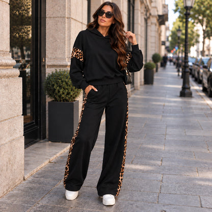 Sira™ | Two-Piece Hooded Set with Animal Print Detail