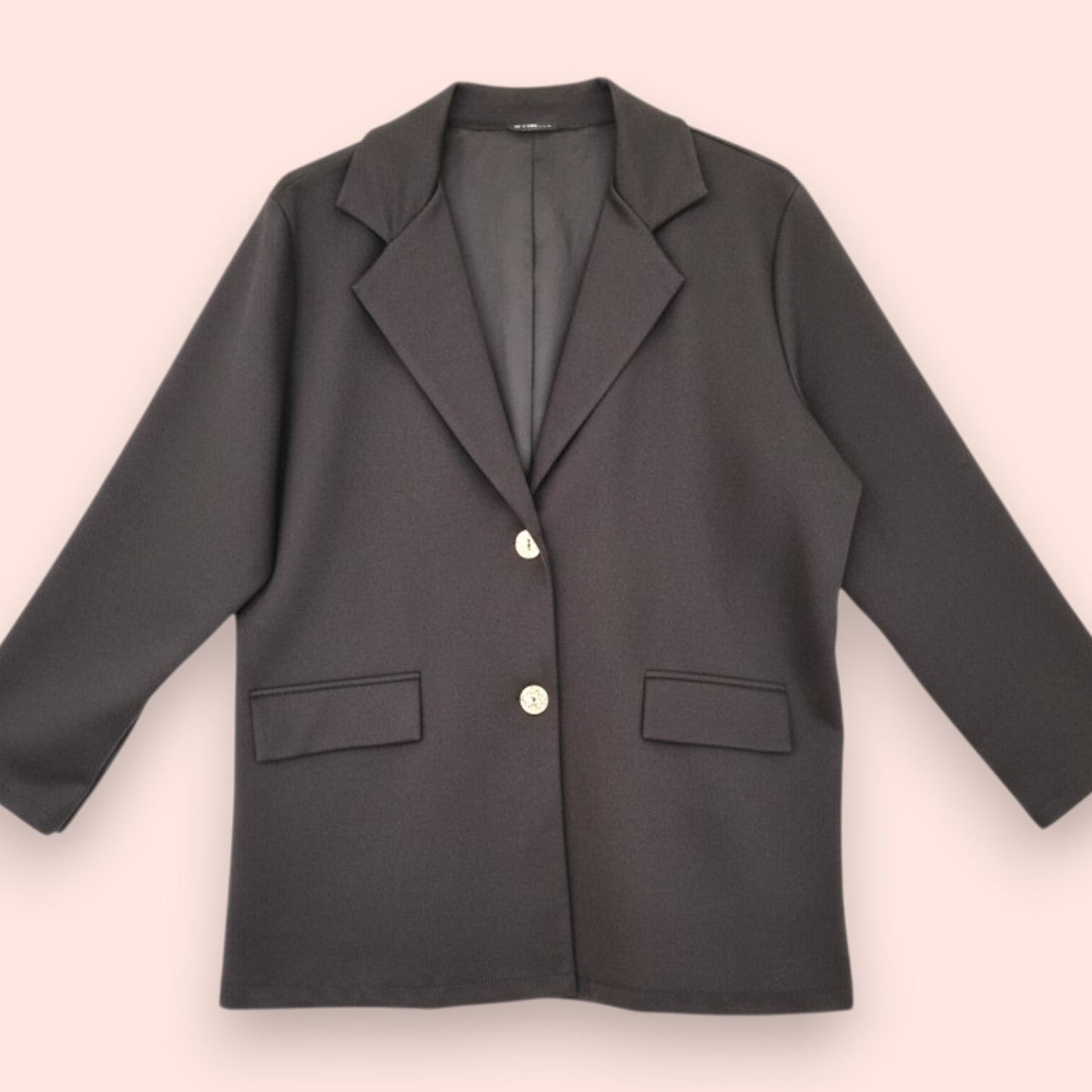 Camila™ | Saco Ligero de Viscosa con Botones Dorados