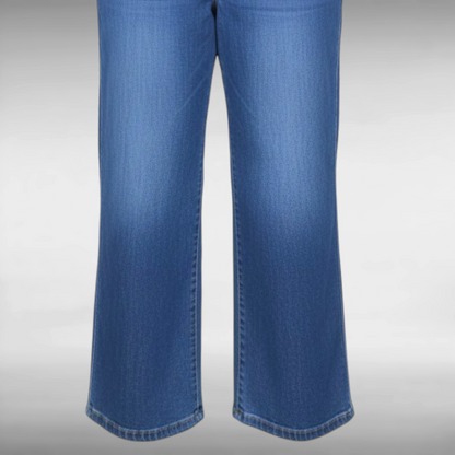 Renata™ | Jean taille haute élastique coupe palazzo