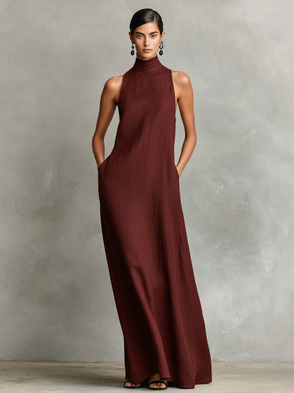 Iria™ | Vestido largo minimalista sin mangas