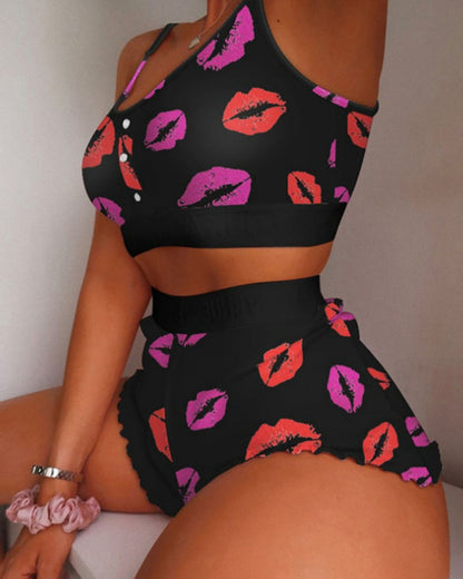 Romy™ | Conjunto pijama corto top y shorts